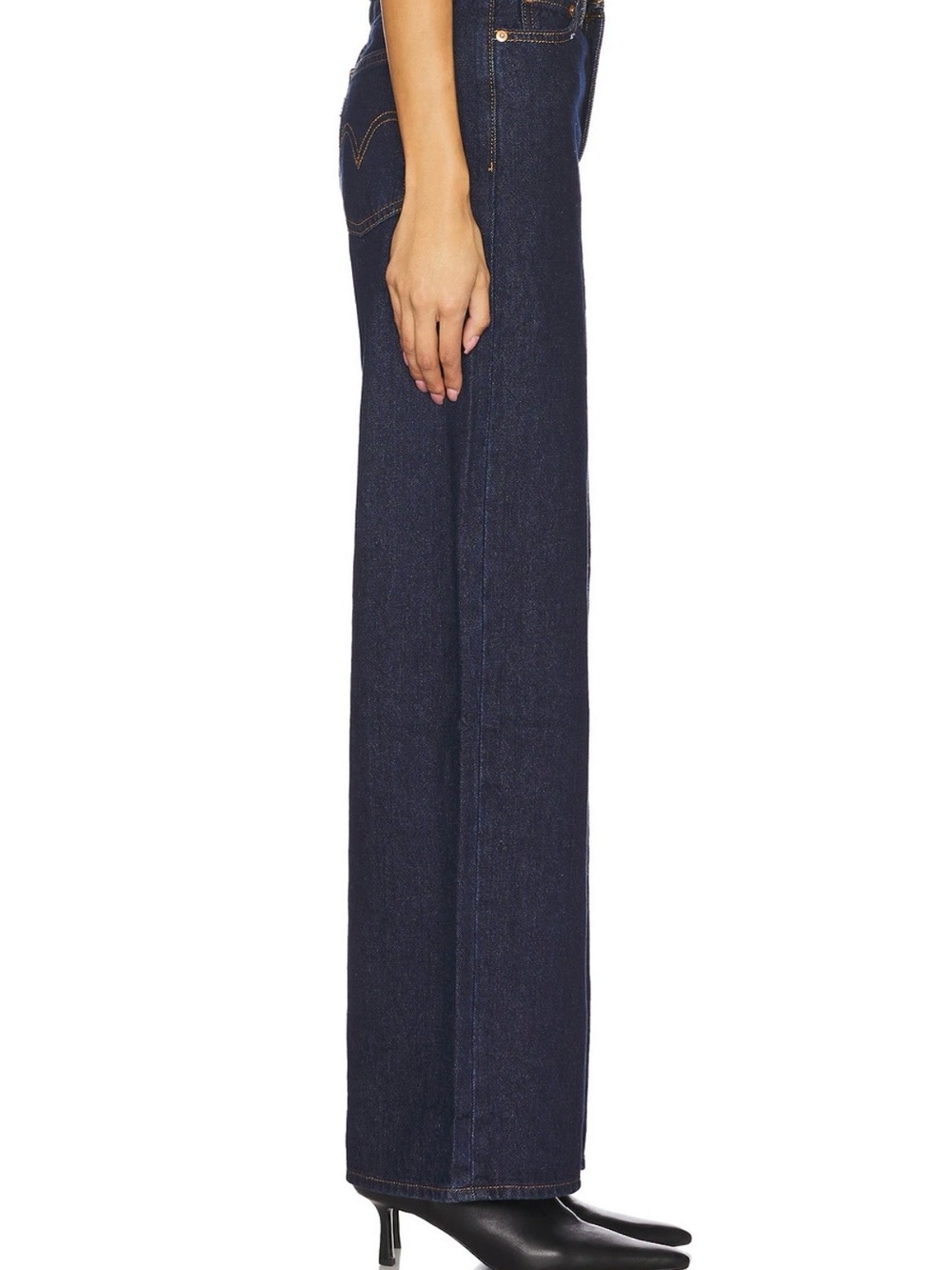 Levi's Wide Leg Rib Cage jeans in Dark Indigo